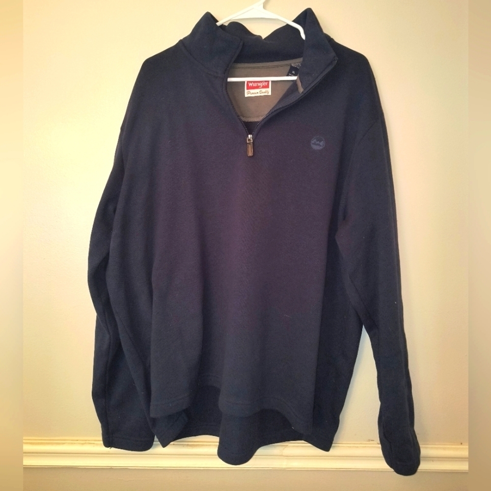 Wrangler Men's Dark Blue Zip-Up Sweater